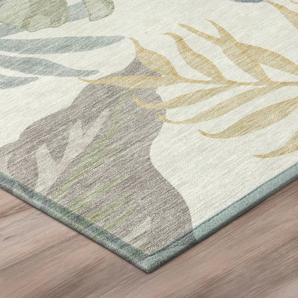 Chantille Machine Washable Indoor/Outdoor Abstract ACN3090 Ivory 2 ft. x 7 ft. Runner Rug
