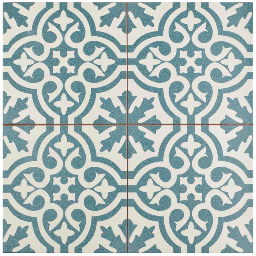 Berkeley Blue 9 in. x 9 in. Ceramic Floor and Wall Take Home Tile Sample price history on PriceWatchPro