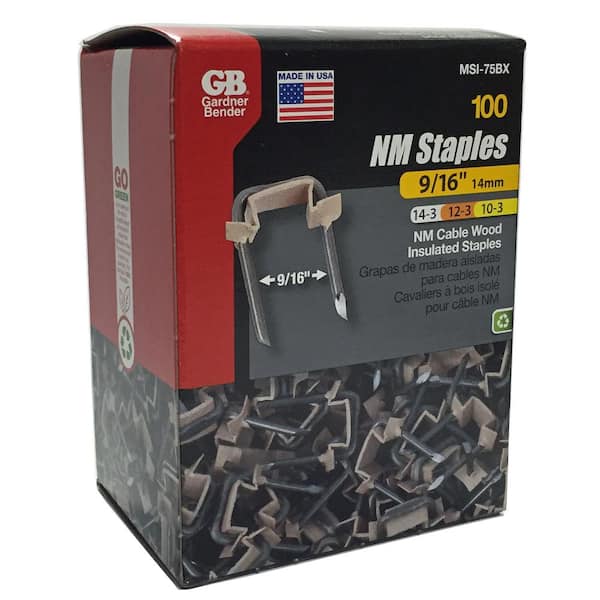 White Insulated Staples (#5 X 1/2") - 15 Pc - View #5