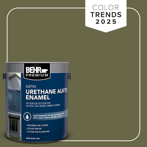 1 gal. #PPU9-24 Amazon Jungle Urethane Alkyd Satin Enamel Interior/Exterior Paint