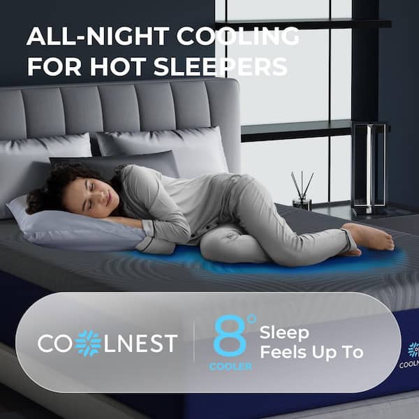Sweetnight Coolnest King Medium Memory Foam 16 in. Mattress
