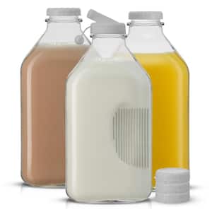Milk Bottle Glass Storage Jar