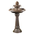 Patio Premier Wood Deluxe 2-Tiered Cascading Washtub Fountain 442002 ...