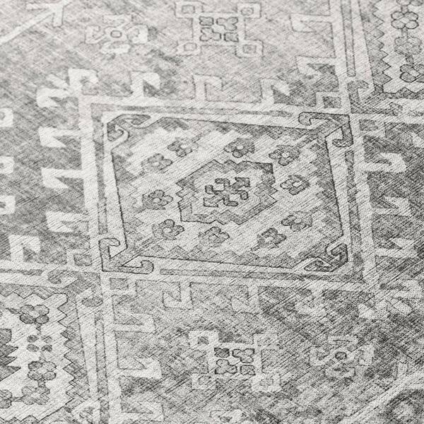 Addison Rugs - Bravado Grey 5 ft. x 7 ft. 6 in. Geometric Indoor/Outdoor Washable Area Rug