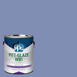 1 gal. PPG1167-5 Skysail Blue Eggshell Interior Paint Waterborne 1-Part Epoxy