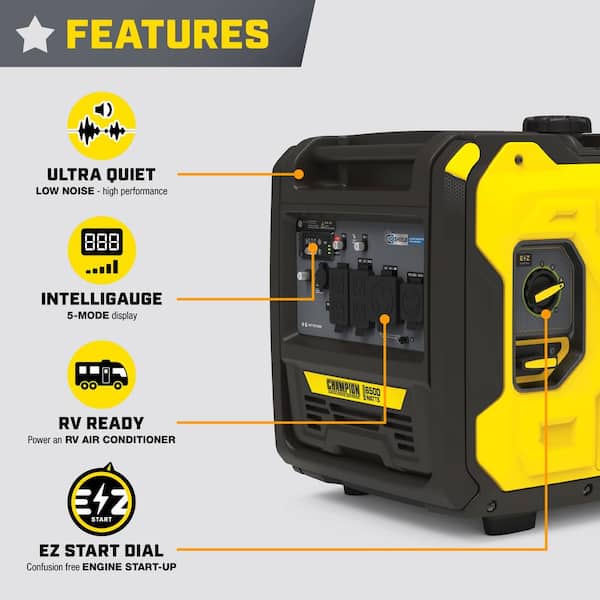 Champion Power Equipment 6500-Watt RV Ready Recoil Start