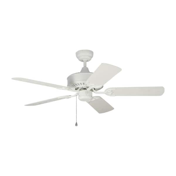 Monte Carlo Haven 44 In Indoor Outdoor Matte White Ceiling Fan 5hvo44rzw The Home Depot
