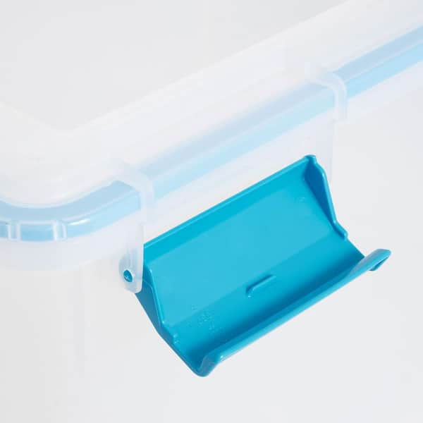 32 Quart Weatherproof Gasket Storage Box With Latch Lid – Perfect For Files & Organizing