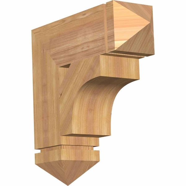 Ekena Millwork 5.5 in. x 20 in. x 20 in. Western Red Cedar Westlake Arts and Crafts Smooth Bracket