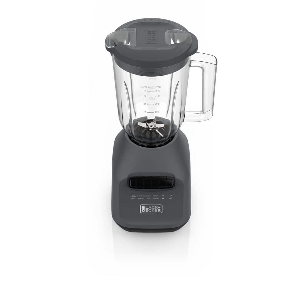 PowerXL Black & Decker Ice Crush Blender With 56 Ounce (7 Cup) Perfectpour Plastic Jar, Powerful 6-Tip Stainless Steel Blade, 8-Speeds Plus Pulse, 750 Peak Watts Of Power