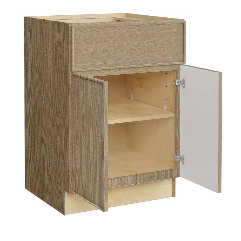 Franklin 27 in. W x 24 in. D x 34.5 in. H Assembled Plywood Base Kitchen Cabinet in Vanguard Oak with Soft Close price history on PriceWatchPro