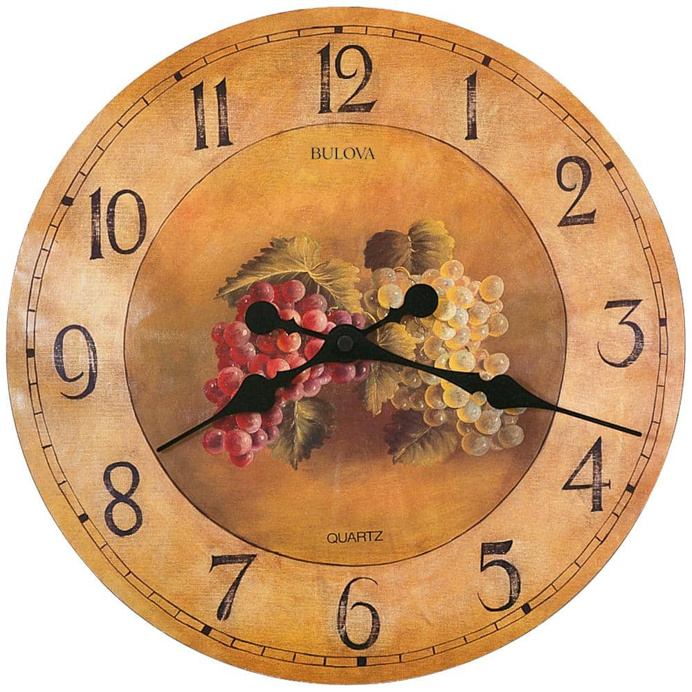 Bulova 18 in. Laminated Dial Wall Clock C3260 The Home Depot