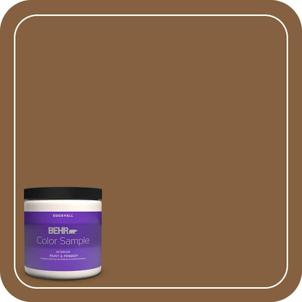 BEHR PREMIUM PLUS 8 oz. #PPU4-18 Spice Bazaar Eggshell Enamel Interior Paint & Primer Color Sample