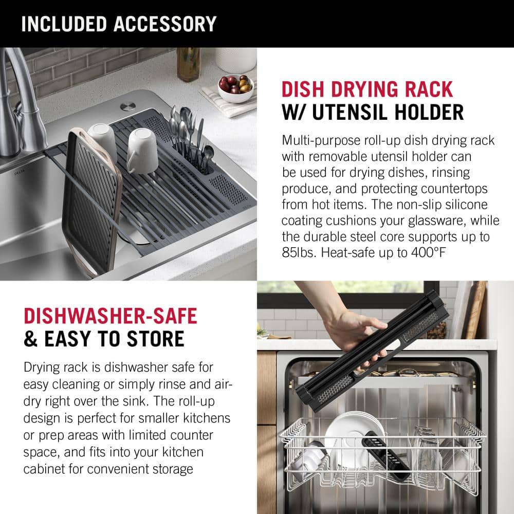 Stainless Steel Single Bowl Workstation Kitchen Sink with Accessories