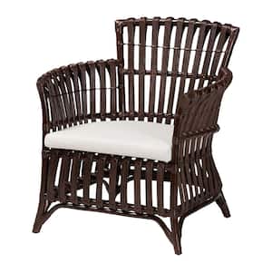 Brooklyn Dark Brown Rattan Arm Chair