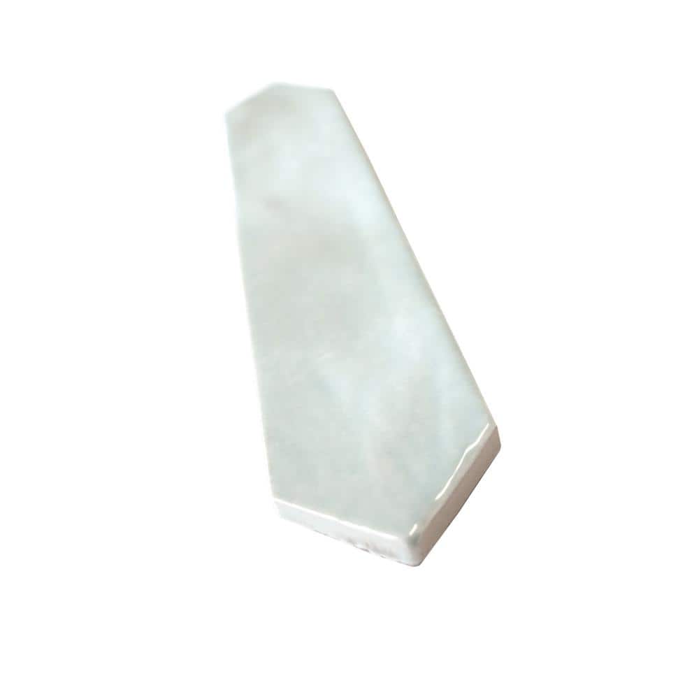 Pistachio Green Glossy Ceramic Picket Wall and Floor Tile