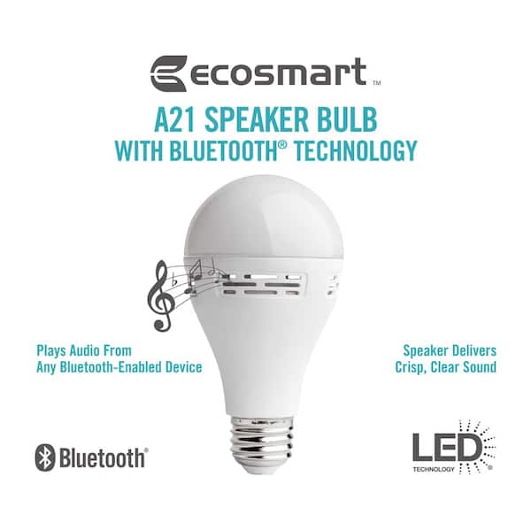 Ecosmart 40 Watt Equivalent A21 Non, Speaker Light Bulbs Home Depot