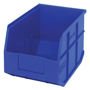 Stackable Shelf 12-Qt. Storage Tote in Blue (6-Pack)