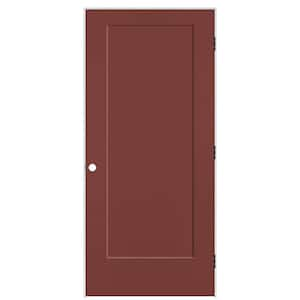 36 in. x 80 in. 1-Panel Lincoln Park Left-Hand Solid Core Red Bluff Molded Composite Single Prehung Interior Door