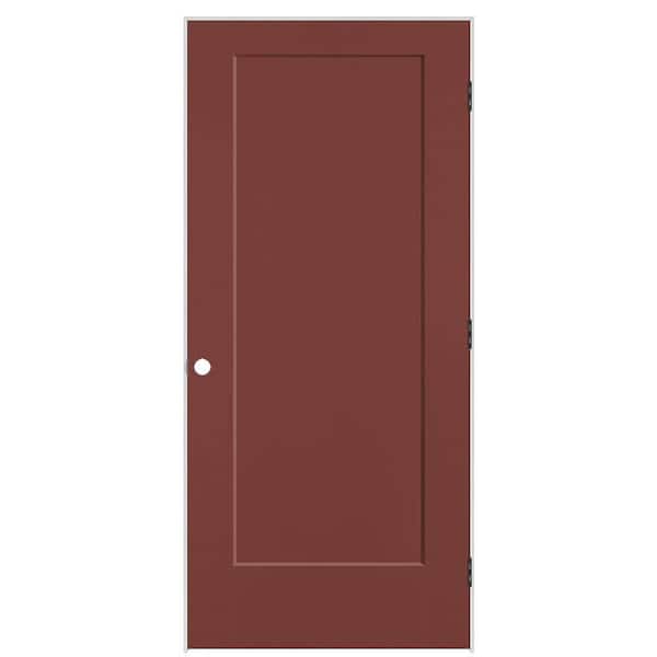 36 in. x 80 in. 1-Panel Lincoln Park Left-Hand Solid Core Red Bluff Molded Composite Single Prehung Interior Door