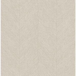 Kallam Beige Chevron Non-Pasted Wallpaper