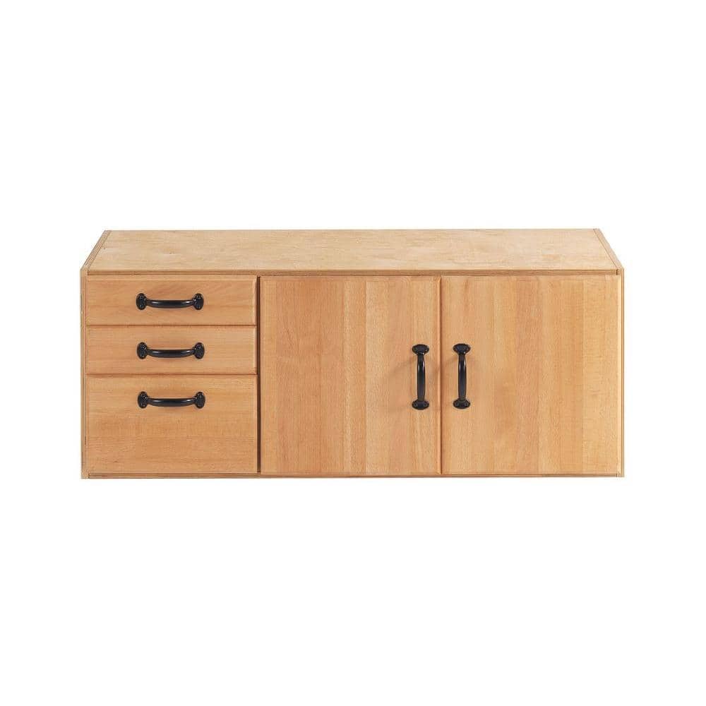 Wood Freestanding Garage Cabinet in Beech (41 in. W x 16 in. H x 18 in. D) price history on PriceWatchPro