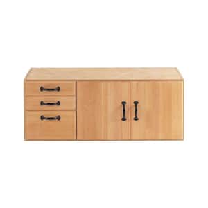 Wood Freestanding Garage Cabinet in Beech (41 in. W x 16 in. H x 18 in. D)