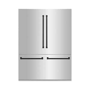 60" Autograph Edition Built-in French Door Refrigerator with Water and Ice Dispenser in Stainless Steel & Matte Black