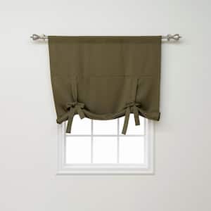 Olive Rod Pocket Blackout Curtain - 42 in. W x 63 in. L