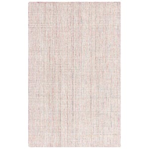 Abstract Red/Green 4 ft. x 6 ft. Parallel Marle Area Rug