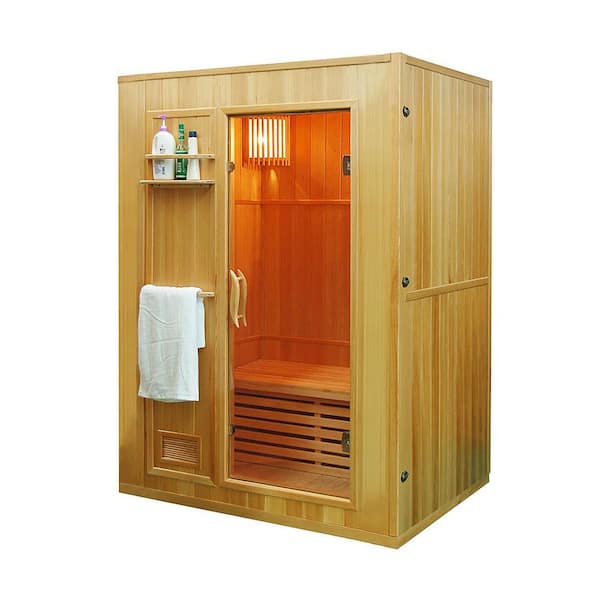 ALEKO 3-Person Canadian Hemlock Electric Heater Sauna