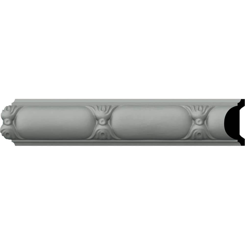 Gray Geometric Primed Urethane Panel Moulding Sample