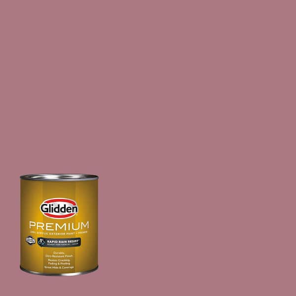 Glidden Premium 1 qt. PPG1049-5 Mauve Madness Flat/Matte Exterior
