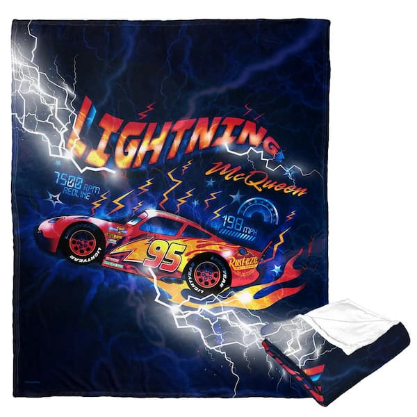 THE NORTHWEST GROUP Cars Sizzling McQueen Silk Touch Multi-Colored Throw Blanket