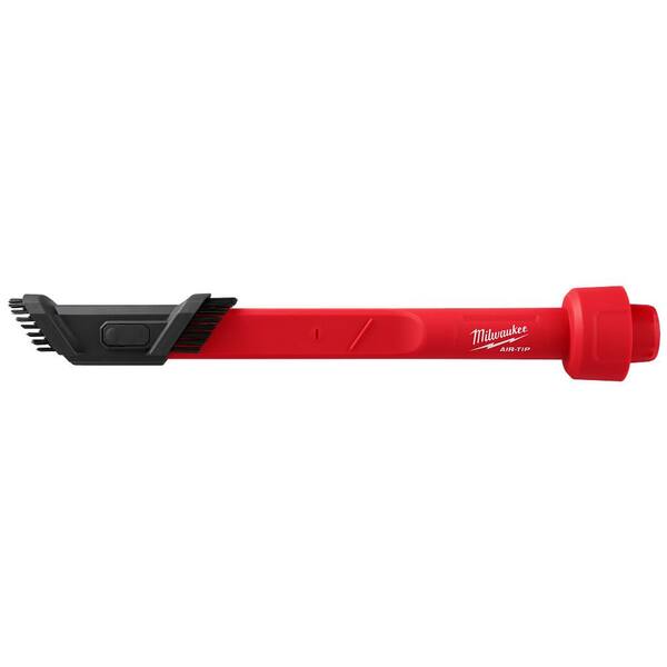 Milwaukee - AIR-TIP 1-1/4 in. - 2-1/2 in. 3-IN-1 Crevice & Brush Tool Wet/Dry Shop Vacuum Attachment (1-Piece)