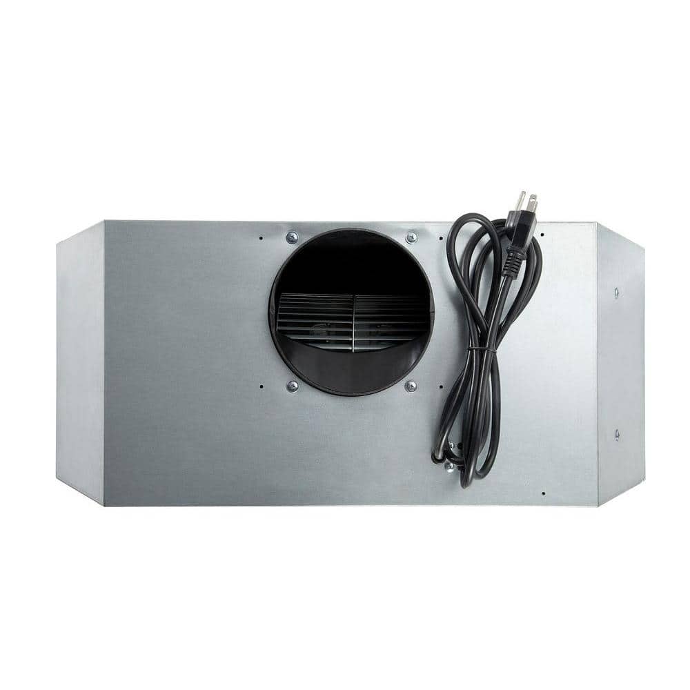 Ancona 36-Inch Stainless Steel Built-In Range Hood with LED Lights
