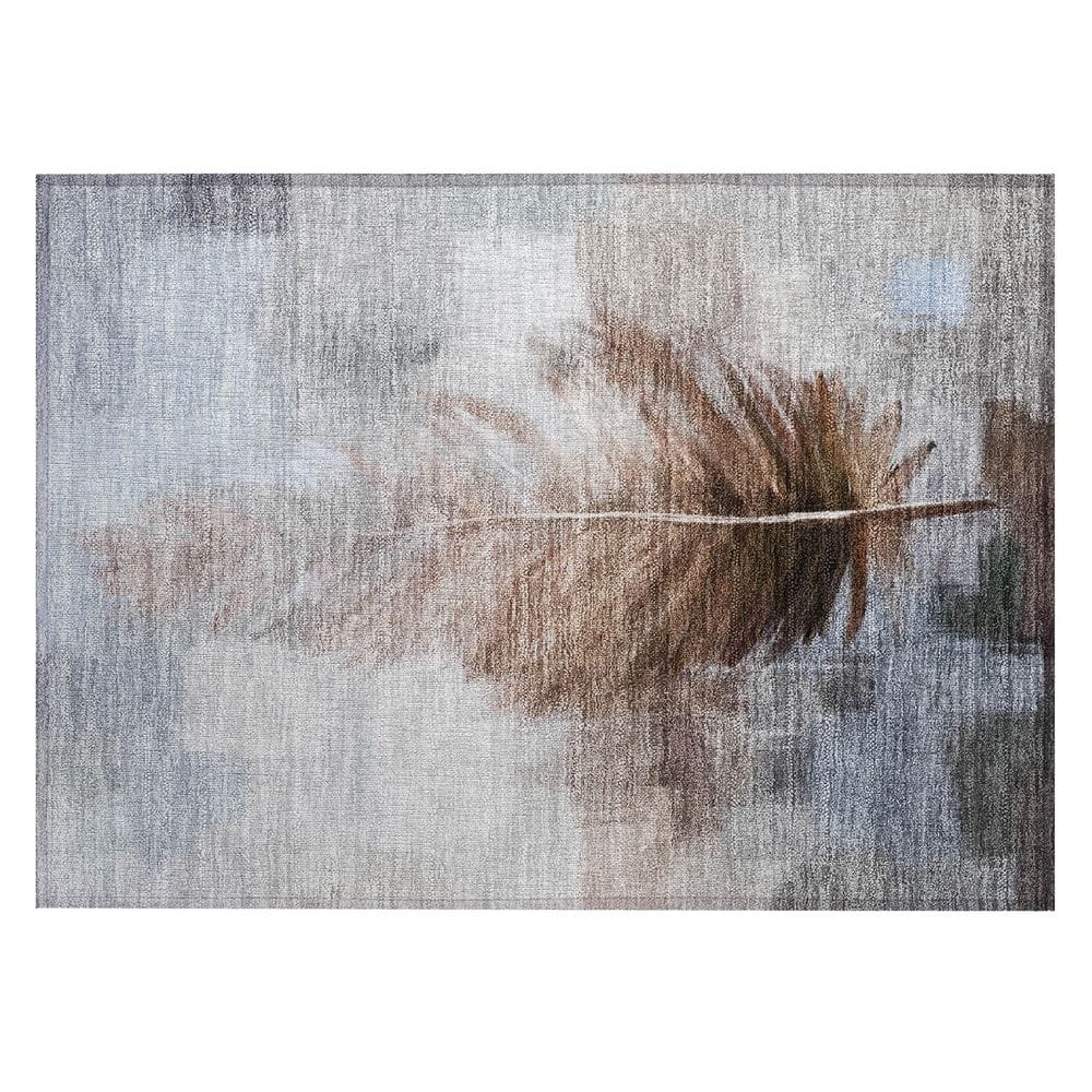 Chantille Machine Washable Indoor/Outdoor Abstract ACN2745 Chocolate 3 ft. x 4 ft. Area Rug price history on PriceWatchPro