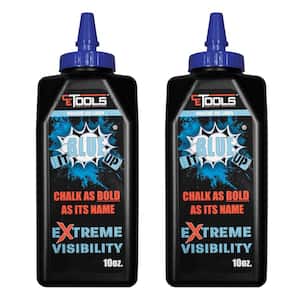 Chalk Reel 10oz. Blue It Up Premium Hydrophobic Water Repellent Marking Chalk 2pk