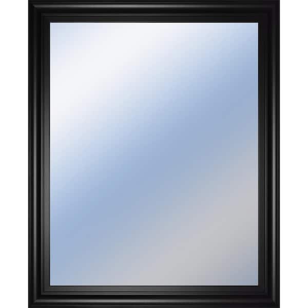 Classy Art Medium Rectangle Brown Modern Mirror (34 in. H x 40 in. W)