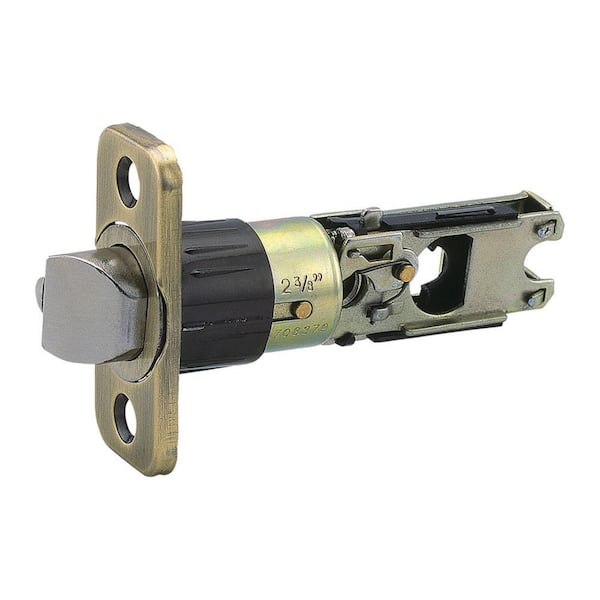 Design House Universal Antique Brass 6-Way Replacement Entry Latch