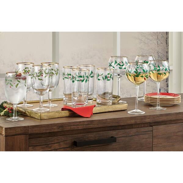 Lenox Holiday 14 oz. Stemmed Clear Glass Drinking Glass 849606