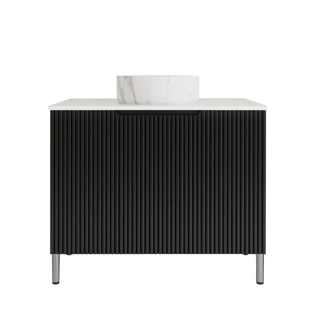 30 in. Single Sink Freestanding Black Bath Vanity with Marble Ceramic Top price history on PriceWatchPro