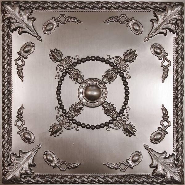Ceilume Alexander Faux Tin 2 ft. x 2 ft. Lay-in or Glue-up Ceiling Panel (Case of 6)