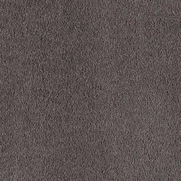 SoftSpring Carpet Sample - Cashmere I - Color Thunderhead Texture 8 in. x 8 in.