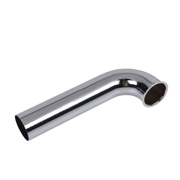 DBHL 1-1/2 in. x 7 in. Chrome-Plated Brass Sink Drain Outlet Waste Arm