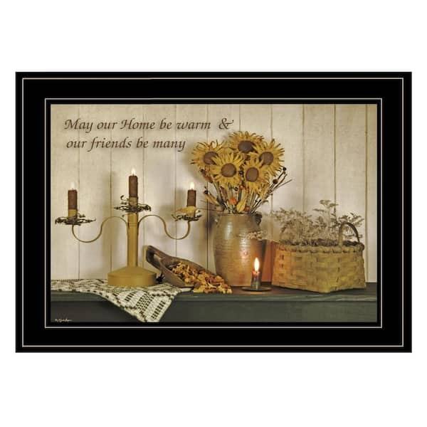 HomeRoots Charlie Our Home 1-Piece Framed Wall Art 15 in. x 19 in.
