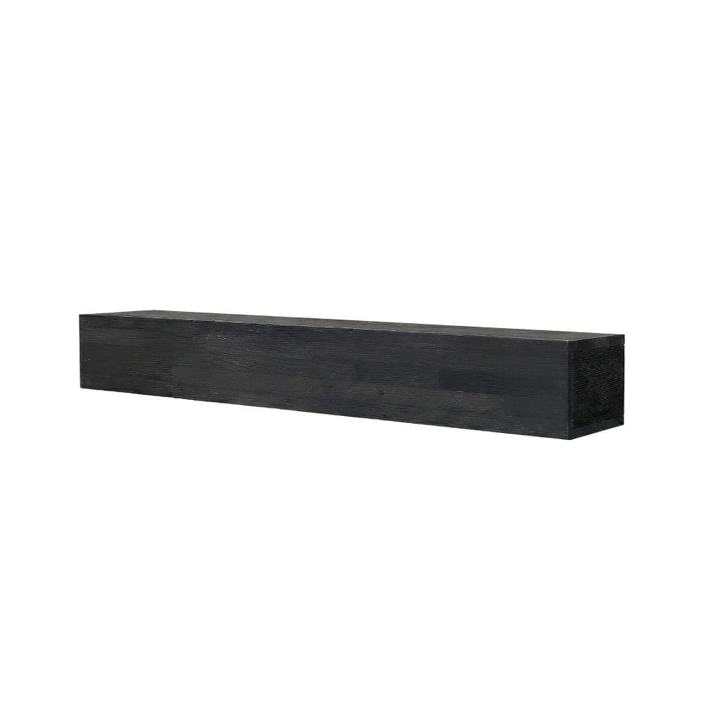 Avex 48 in. W x 9 in. D Black Wood Solid Decorative Wall Shelf price history on PriceWatchPro