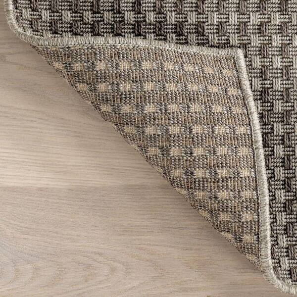nuLOOM Alayna Textured Geometric Light Grey 4 ft. x 6 ft