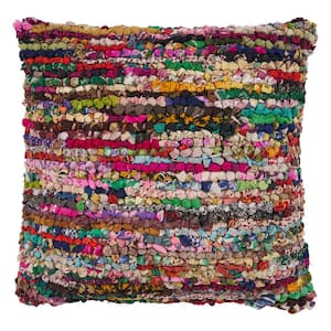 Lucia Motley Multicolored Graphic Stain Resistant Polyester 26 in. x 26 in. Throw Pillow
