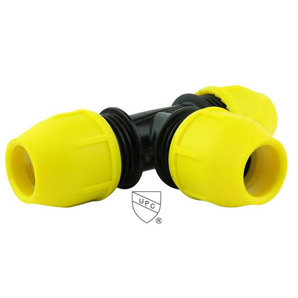 1-1/2 in. IPS DR 11 Underground Yellow Poly Gas Pipe Tee price history on PriceWatchPro